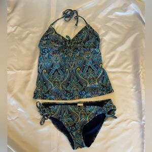 Old Navy Blue and Yellow Swimwear set